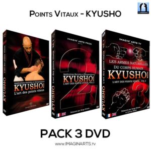 pack 3 DVD vidéo Kyusho Jitsu Waza avec Serge Rebois sensei