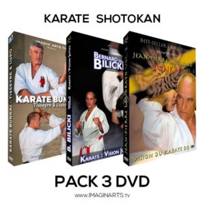 Pack 3 DVD karate shotokan pour préparer ses bunkai premier dan shodan