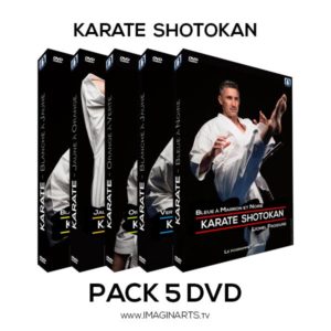 5 DVD Karate Shotokan - de la ceinture blanche à la ceinture noire