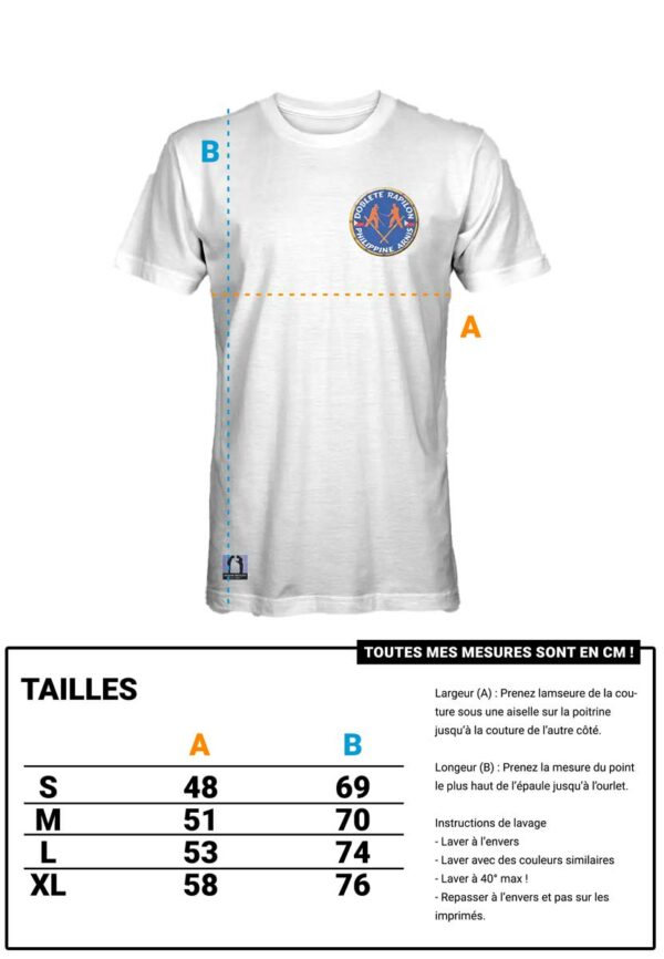 T-Shirt Blanc Classic Arnis Doblete Rapilon – Image 4